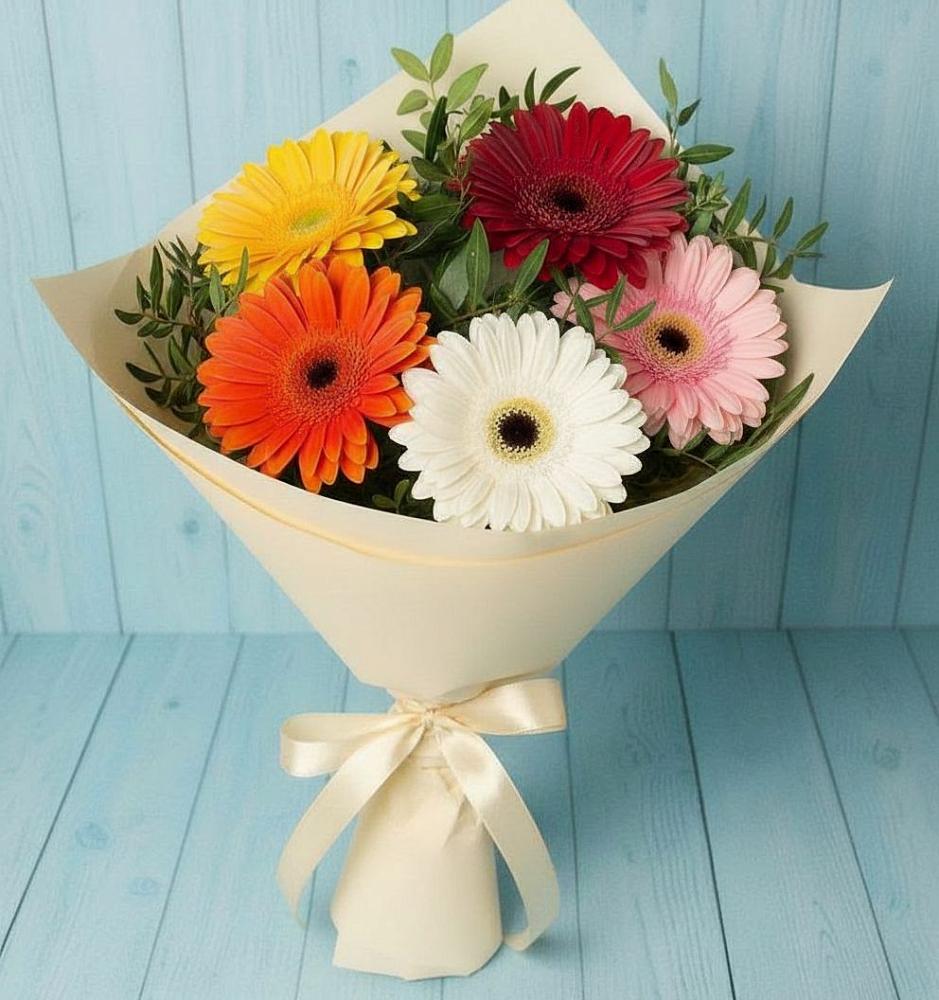 Букет цветов из: Герберы в Ерёминской