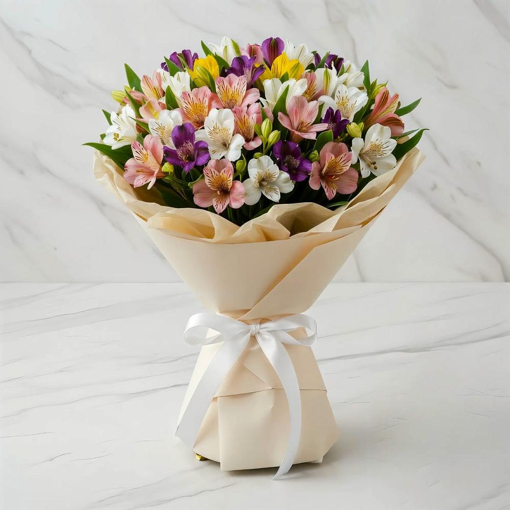 Букет цветов из: Альстромерии в Ерёминской