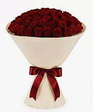 Букет 101 Бордовая роза Блэк Бакарра в Ерёминской