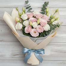 Букет цветов из:  Лизиантусы в Ерёминской