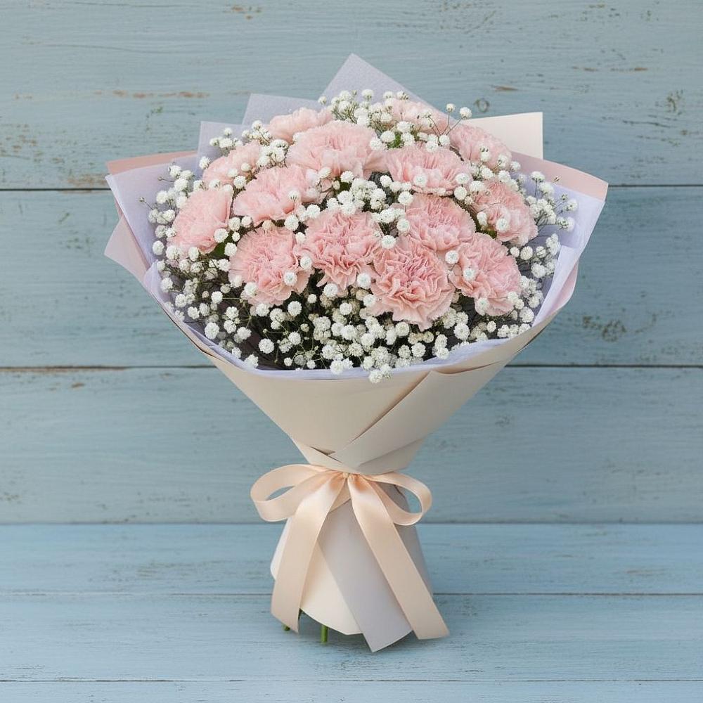 Букет цветов из: Гвоздики в Ерёминской