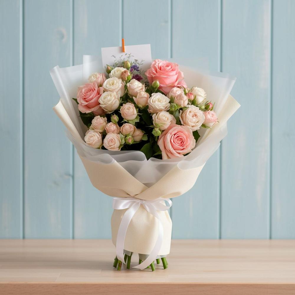 Букет цветов из: Розы в Ерёминской