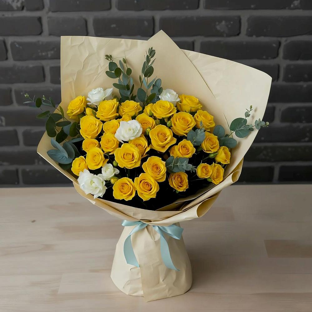 Букет цветов из: Розы в Ерёминской