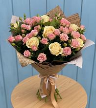 Букет цветов из:  Розы в Ерёминской