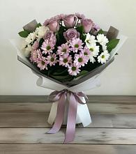 Букет цветов из:  Хризантемы и Розы #REPLACE_PRED# Ерёминской