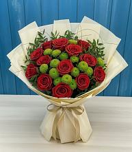 Букет цветов из:  Розы и Хризантемы #REPLACE_PRED# Ерёминской