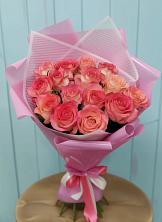 Букет 15 Розовых роз Равель в Ерёминской