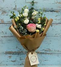 Букет цветов из:  Розы и Лизиантусы в Ерёминской