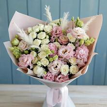 Букет цветов из:  Альстромерии и Розы #REPLACE_PRED# Ерёминской